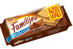 Вафлі Familijne 450 г з шоколадним смаком