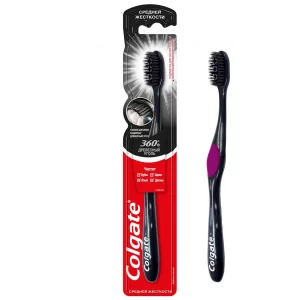 Зубна щітка з вугіллям Colgate Charcoal 360 (12/ящ) 6910021100204