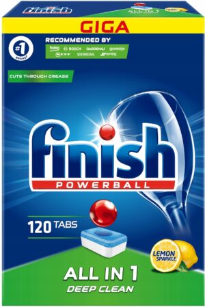 Таблетки для посудомийної машини Finish All In 1  Lemon 120шт