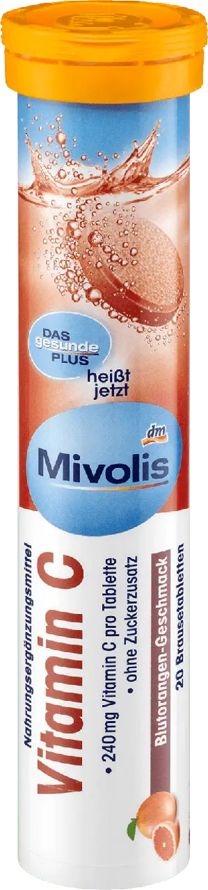 Шипучі таблетки вітаміни Mivolis Vitamin C (70/ящ)