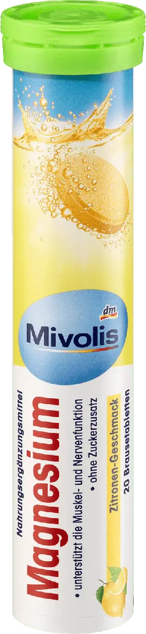 Шипучі таблетки вітаміни Mivolis Magnesium 20шт (70/ящ)
