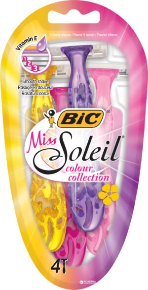 Станки жіночі Bic Soleil Colour 4шт (10/ящ) 3086123303843