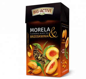 Чай чорний листковий Big Active Morela&Brzoskwinia 100г персик-абрикос (12/ящ)