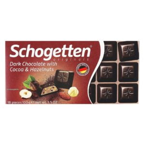 Шоколадка Schogetten Dark Chocolate with Cocoa & Hazelnuts 100г