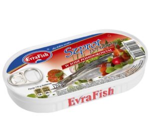 Шпроти в томатному соусі Evrafish 170г
