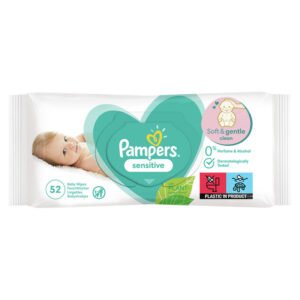 Дитячі вологі серветки Pampers sensetive 52шт (12/ящ)