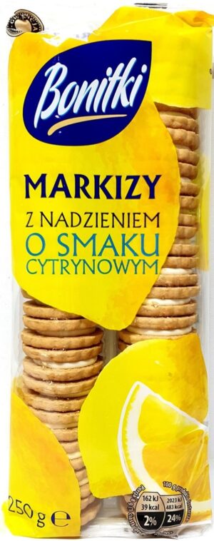 Печиво з лимонним кремом Bonitki Markizy 250г
