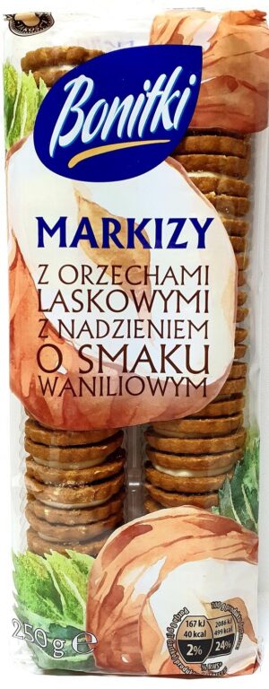 Печиво з шоколадним кремом Bonitki Markizy 250г