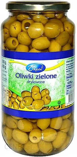 Оливки зелені без кісточки Dripol 370г