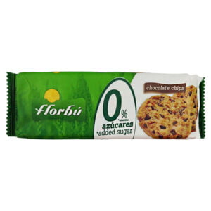 Печиво без цукру з шоколадом Florbu chocolate chips 135г