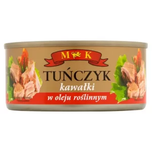 Тунець кусковий в оливковій олії MK Tunczyk Kawalki 170г (48/ящ)