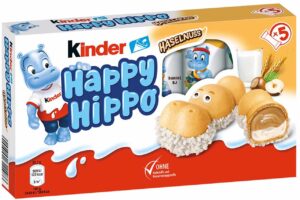 Печиво Kinder Happy Hippo hazelnut 104г з горіхоовю начинкою (10/ящ)