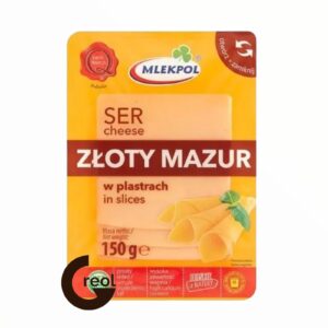 Нарізка сирна Mlekpol Zloty Mazur 150г (12/ящ)