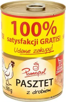 Паштет курячий Pamapol z drobiem 390г (10/ящ)