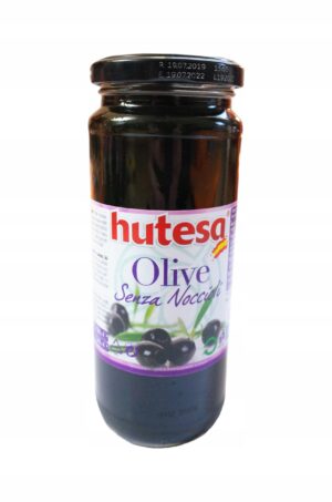 Оливки чорні без кісточки Hutesa 350г (12/ящ)