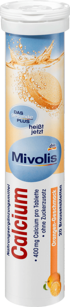 Шипучі таблетки вітаміни Mivolis Calcium 20шт (70/ящ)