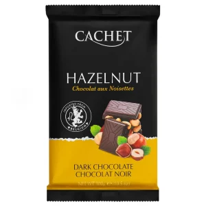 Чорний шоколад Cachet 54% з лісовим горіхом 300г (12/ящ)