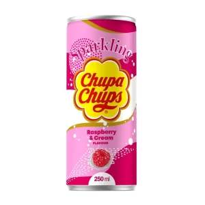 Напій газований Chupa Chups 250мл Rasberry Creăm малиновий крем