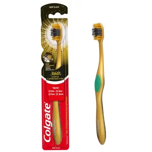 Зубна щітка з вугіллям Colgate 360 Charcoal Gold