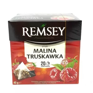 Чай в пакетах Remsey Malina Truskawka 20 пакетів малина-полуниця