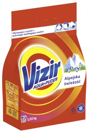 Пральний порошок для білого прання Vizir Alpine 3.315кг на 51 прання (4/ящ) 8006540521052