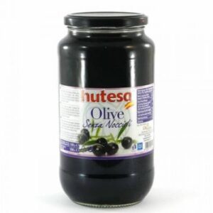 Оливки чорні без кісточки Hutesa 900г (6/ящ)