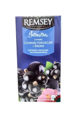 Чай в пакетах Remsey Intensitea чорна смородина 20 пакетів