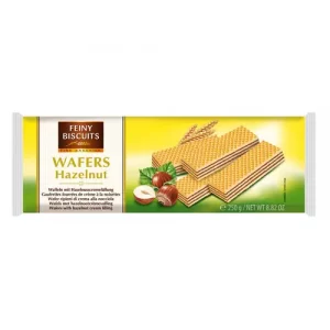 Вафлі Feiny Biscuits Wafers Hazelnuts 200г з горіхом