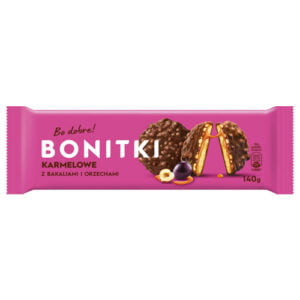 Печиво Bonitki Karmelowe 140г з горіхами та родзинками