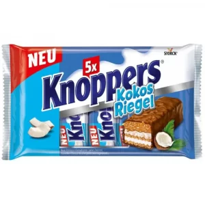 Батончики Knoppers Kokos Riegel 200г з кокосом 5шт