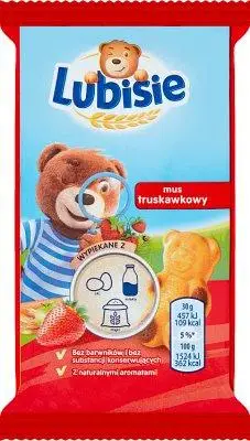 Кекс Lubisie 30г з полуничною начинкою