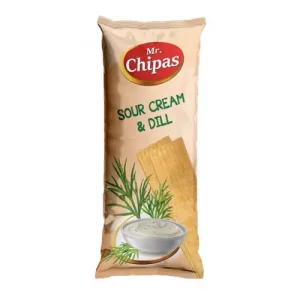 Чіпси Mr.Chipas Sour Cream and Dill 75г сметана та кріп
