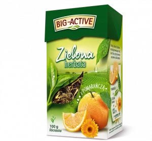 Чай чорний листковий Big Active 100г з апельсином (12/ящ)