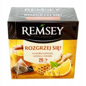 Чай в пірамідках Remsey Rozgrzej Się 20 пакетів лимон-імбир-мед