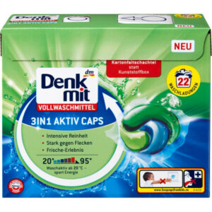 Капсули для білого прання DenkMit Vollwashmittel 22шт (5/ящ)
