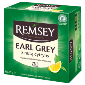 Чай чорний з лимоном Remsey Earl Grey 75 пакетів (зелений)