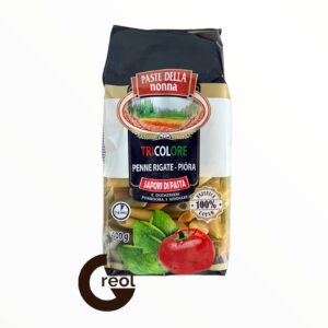 Кольорові макарони Pasta Della nonna Tricolore Penne Rigate 400г перо