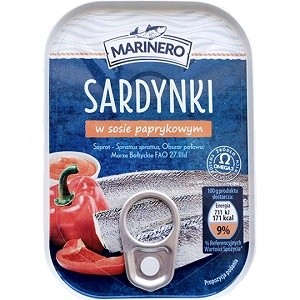 Сардина в томотному соусі Marinero Sardynki w sosie paprykowym 110г з солодкою паприкою