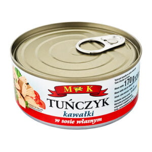 Тунець кусковий у власному соці MK Tunczyk Kawalki w wodzie 170г