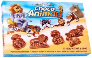 Фігурки з молочкого шоколаду Maitre Truffout Choco Animals 100г (22/ящ)