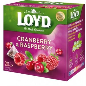 Чай в пірамідках Loyd Cranberry&Rasberry 20 пакетів малина-журавлина