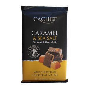 Молочний шоколад Cachet Caramel & Sea Salt 300г солена карамель (12/ящ)