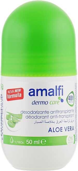 Кульковий антипреспірант Amalfi Aloe Vera 50мл зелений (12/ящ) 8414227043634