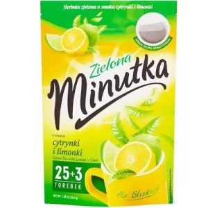 Чай в пакетах Minutka лимон лайм 25+3 пакетики