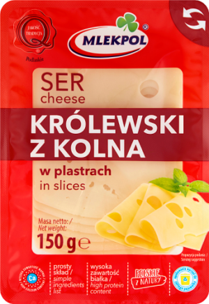 Нарізка сирна Mlekpol Królewski 150г (12/ящ)