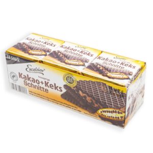 Вафлі Exelsior Kakao-Keks 250г (12шт) з шоколадною  начинкою