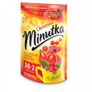 Чай в пакетах Minutka журавлина,малина та шипшина 30+2 пакетики