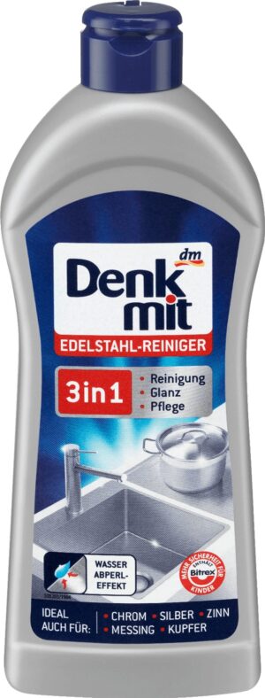 Засіб для чищення нержавіючих поверхонь DenkMit Edelstahlreiniger 300мл (6/ящ)