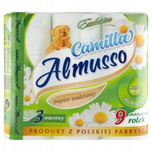 Папір 3-х шаровий туалетний Almusso з запахом ромашки 9шт