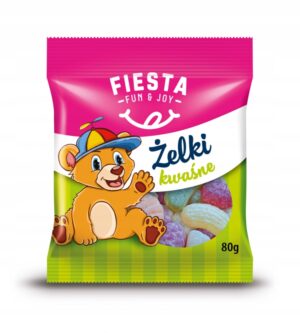 Желейні цукерки Fiesta Zelki Kwaśne 80г (15/ящ)